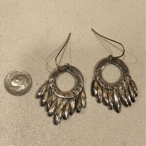 Robert Lee Morris sterling fringe earrings defect